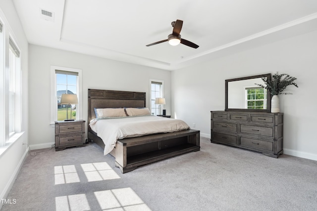 46 Waterfall Pointe, Chapel Hill, NC 27517 - bedroom featuring carpet floors, visible vents, and multiple windows