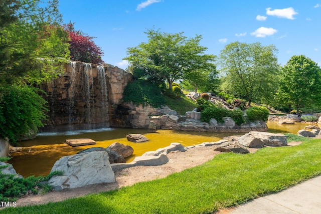 46 Waterfall Pointe, Chapel Hill, NC 27517 - view of community featuring a garden pond