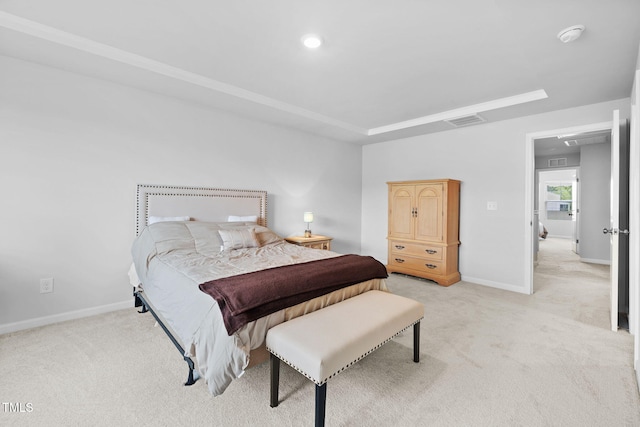 carpeted bedroom with baseboards