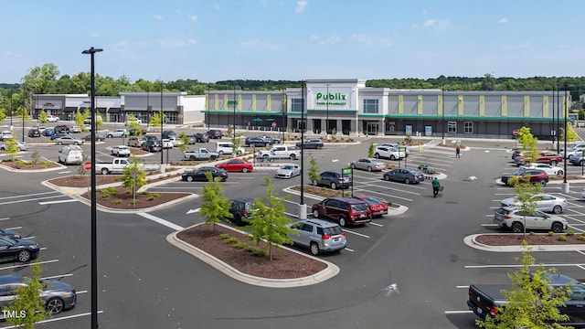 view of uncovered parking lot