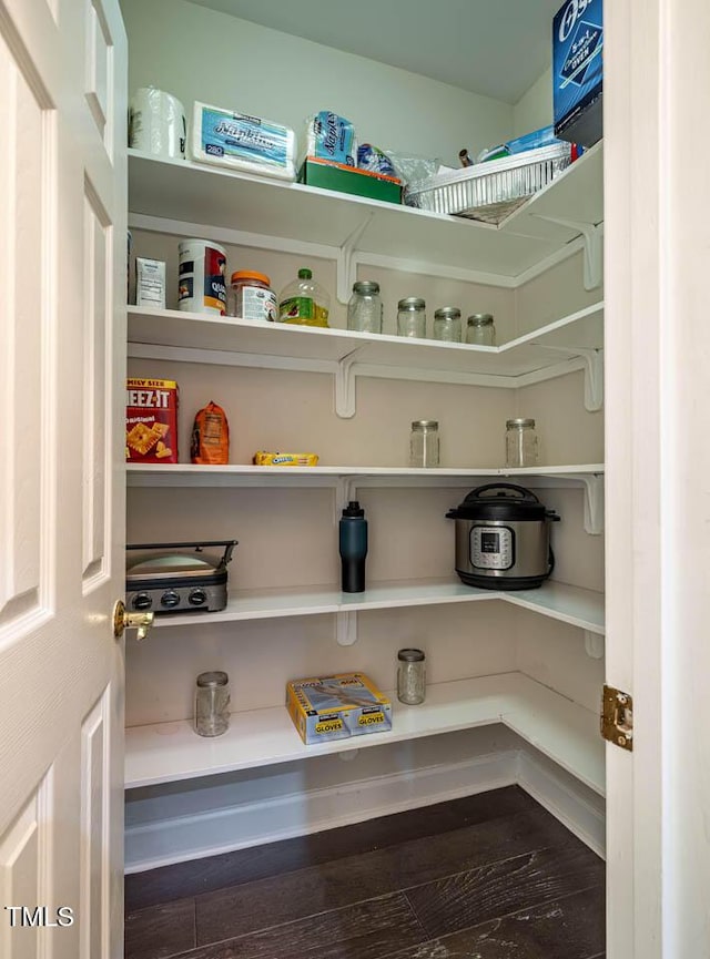 view of pantry