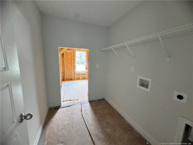 303 Hendrix B Rd, Raeford, NC 28376 - laundry room featuring electric dryer hookup and hookup for a washing machine
