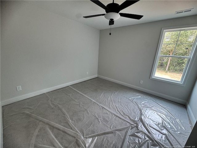 303 Hendrix B Rd, Raeford, NC 28376 - unfurnished room featuring baseboards and ceiling fan
