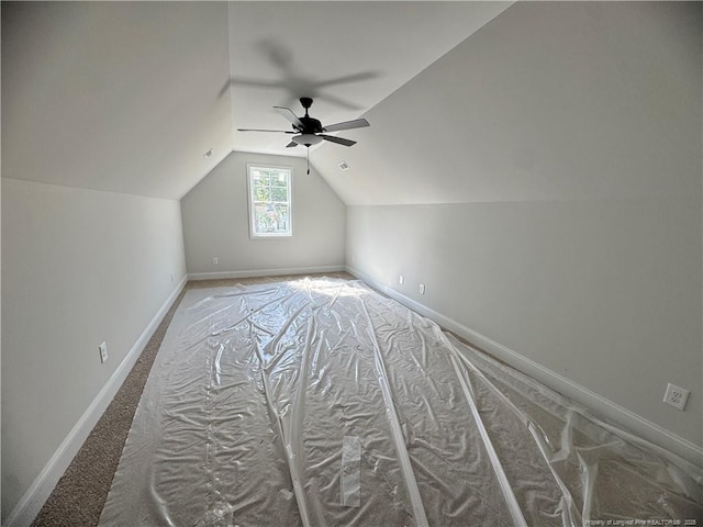 373 Hendrix C Rd, Raeford, NC 28376 - additional living space featuring ceiling fan and lofted ceiling