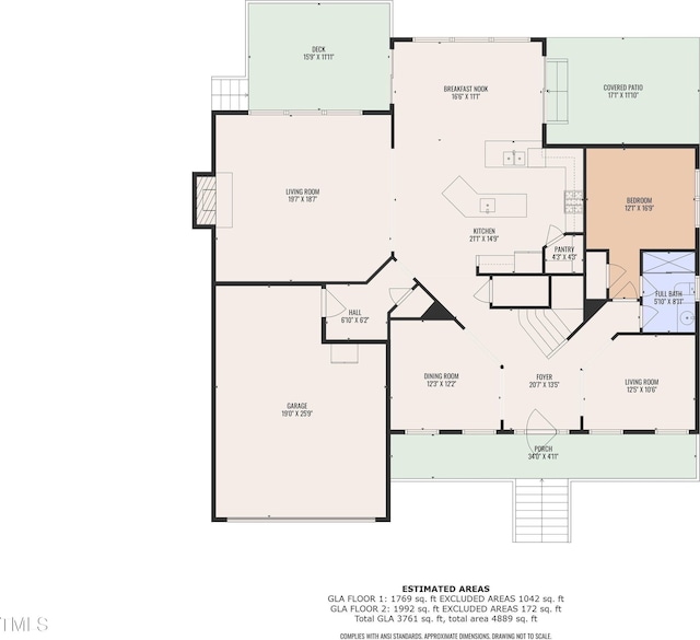 533 Opposition Way, Wake Forest, NC 27587 - plan
