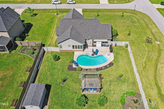 birds eye view of property