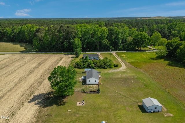 640 Short Journey Rd, Smithfield, NC 27577 - birds eye view of property featuring a rural view and a wooded view