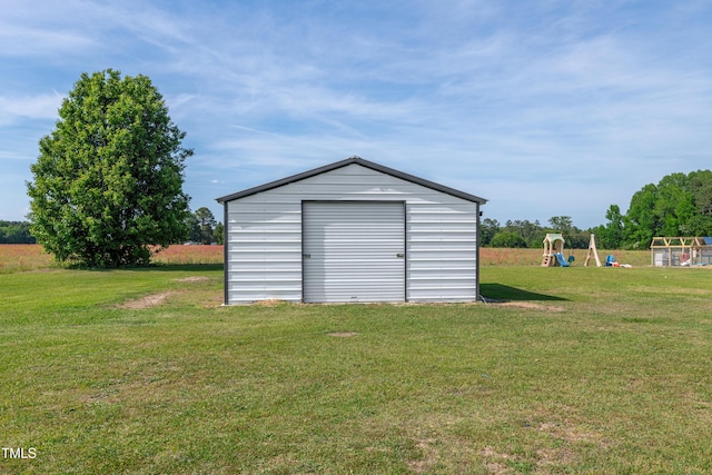 640 Short Journey Rd, Smithfield, NC 27577 - view of shed featuring a playground