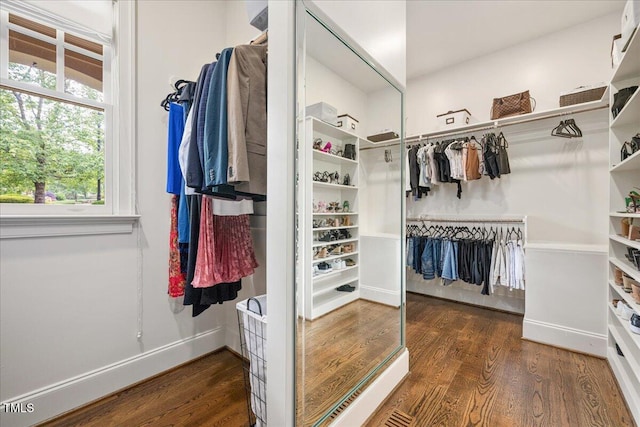 3601 Nightfall Ct, Raleigh, NC 27607 - walk in closet featuring wood finished floors