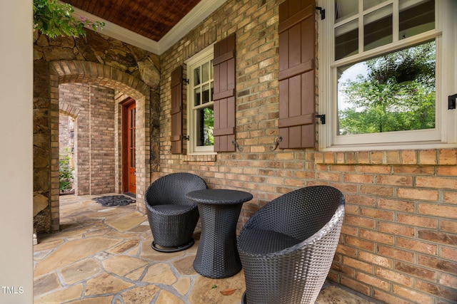 3601 Nightfall Ct, Raleigh, NC 27607 - view of patio with a porch