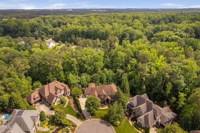 3601 Nightfall Ct, Raleigh, NC 27607 - aerial view of residential area featuring a forest