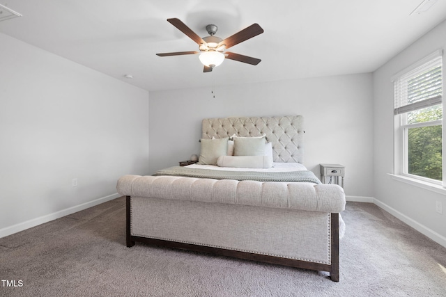521 Marion Hills Way, Knightdale, NC 27545 - carpeted bedroom featuring baseboards and ceiling fan