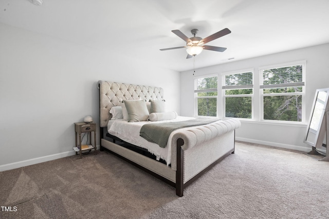521 Marion Hills Way, Knightdale, NC 27545 - bedroom featuring baseboards, a ceiling fan, and carpet