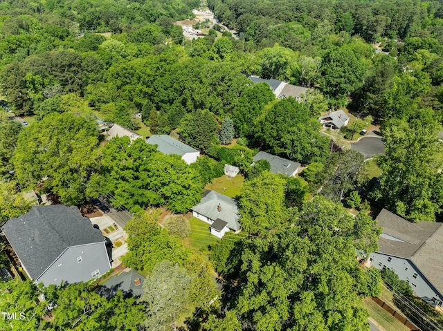 301 N W St, Cary, NC 27513 - bird's eye view featuring a view of trees and a residential view