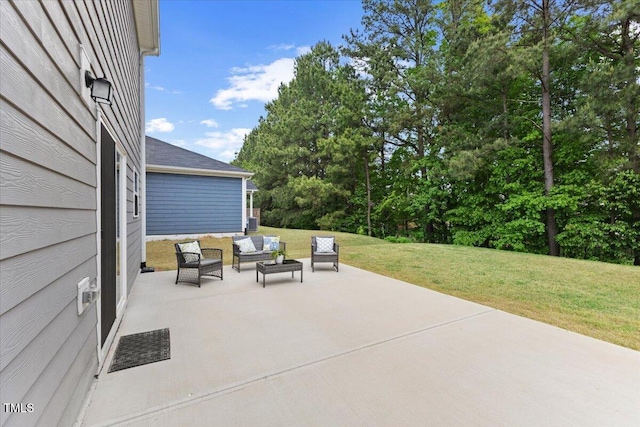 view of patio / terrace featuring outdoor lounge area
