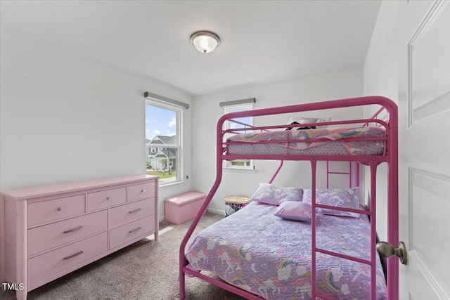 bedroom featuring carpet flooring