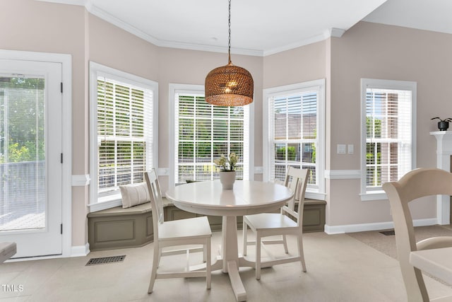 205 Carlyle Cir, Goldsboro, NC 27530 - dining room featuring ornamental molding and baseboards