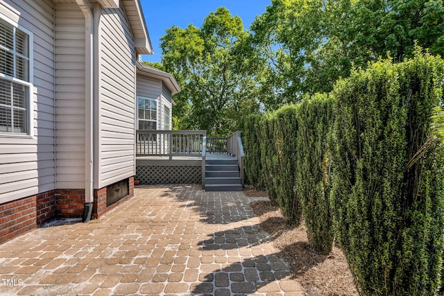 205 Carlyle Cir, Goldsboro, NC 27530 - view of patio with a wooden deck