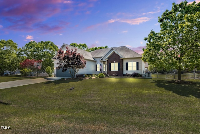 205 Carlyle Cir, Goldsboro, NC 27530 - view of front of property featuring concrete driveway and a garage