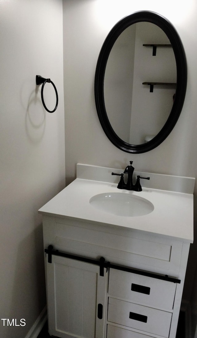 bathroom featuring vanity