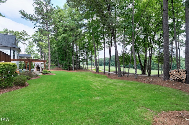 view of yard featuring a gazebo