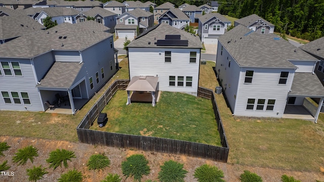 bird's eye view featuring a residential view