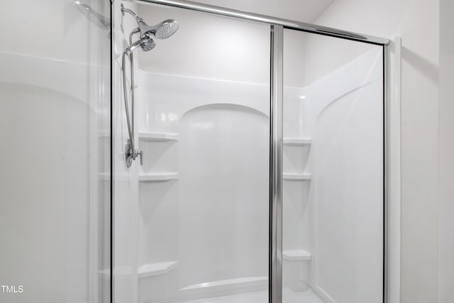full bathroom featuring a shower stall