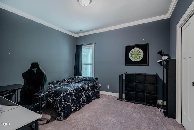 4072 Mackenzie Dr, Haw River, NC 27258 - bedroom featuring carpet flooring, crown molding, and baseboards