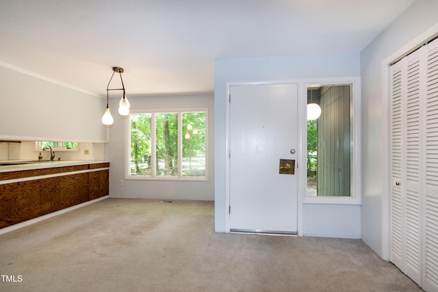 5213 Tomahawk Trl, Raleigh, NC 27610 - entryway with carpet