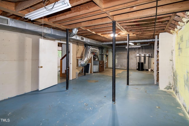 5213 Tomahawk Trl, Raleigh, NC 27610 - unfinished basement featuring a water softener system