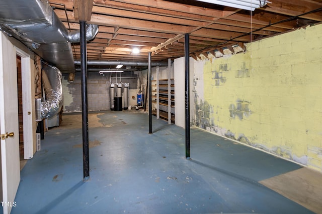 5213 Tomahawk Trl, Raleigh, NC 27610 - unfinished basement with a water softener