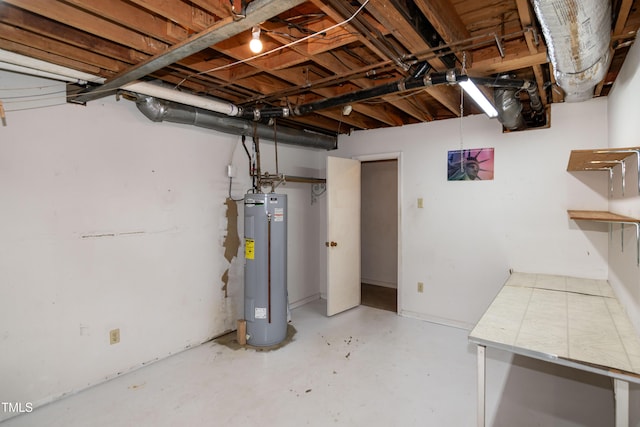 5213 Tomahawk Trl, Raleigh, NC 27610 - unfinished below grade area featuring water heater
