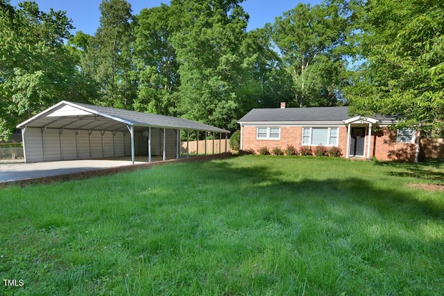 114 Short St E, Hillsborough, NC 27278 - exterior space featuring driveway and a carport