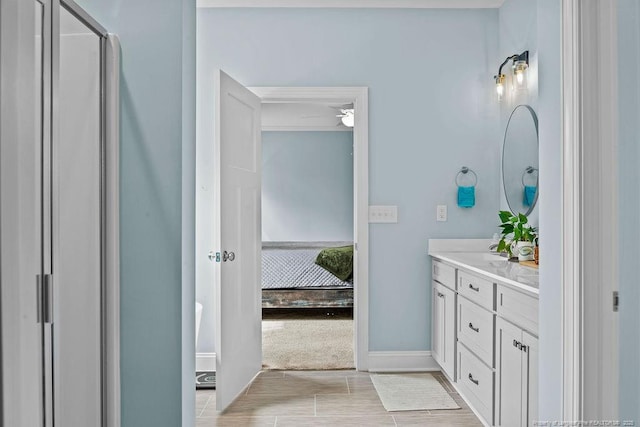 full bathroom with vanity