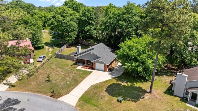 birds eye view of property