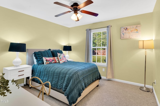 76 Bergeson Ct, Fuquay Varina, NC 27526 - bedroom featuring baseboards, carpet, and ceiling fan
