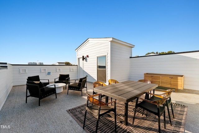 138 N White St # 200, Wake Forest, NC 27587 - view of patio / terrace with outdoor dining space
