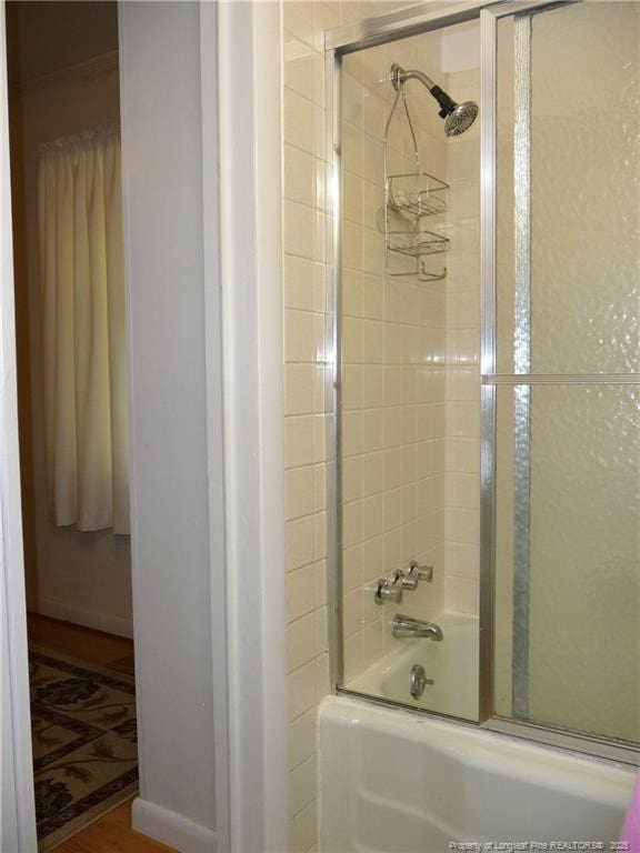 185 Meadow Rd, Lumberton, NC 28358 - bathroom featuring shower / bath combination with glass door