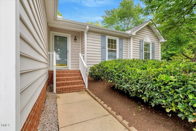 view of entrance to property