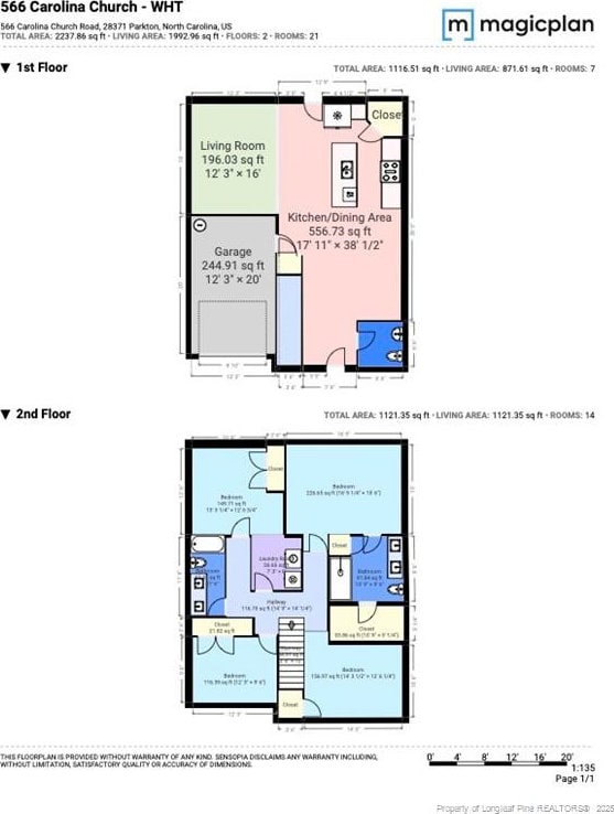 566 Carolina Church Rd, Saint Pauls, NC 28384 - home floor plan