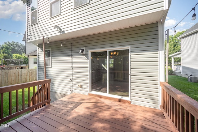 107 Cottage Ct, Youngsville, NC 27596 - view of wooden deck