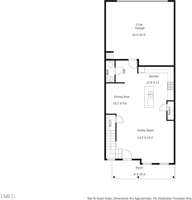 1218 S Franklin St, Wake Forest, NC 27587 - property floor plan