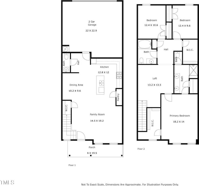 1218 S Franklin St, Wake Forest, NC 27587 - floor plan / room layout