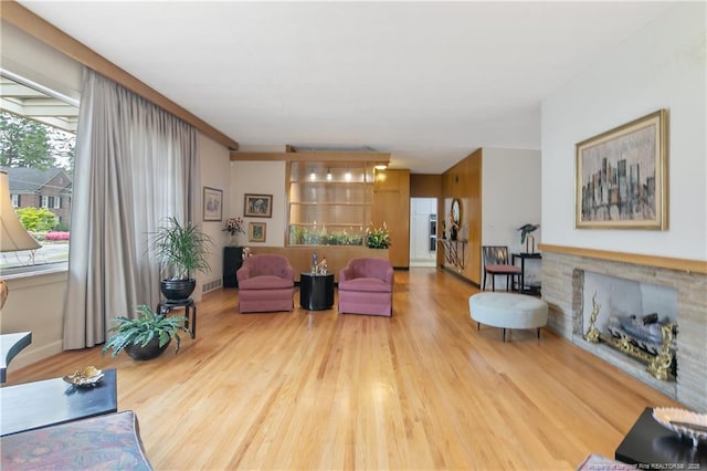 219 Devane St, Fayetteville, NC 28305 - living room with visible vents and wood finished floors