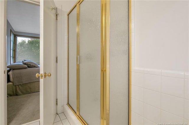 219 Devane St, Fayetteville, NC 28305 - full bathroom with tile patterned floors and a stall shower