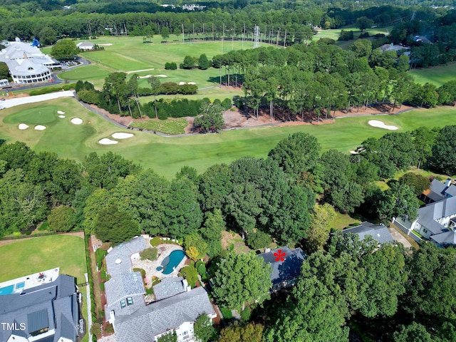 1217 Briar Patch Ln, Raleigh, NC 27615 - aerial view of property's location featuring a golf club and a tree filled landscape