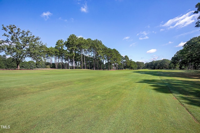 1217 Briar Patch Ln, Raleigh, NC 27615 - view of property's community featuring view of wooded area, golf course view, and a yard