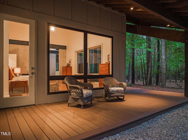 view of deck