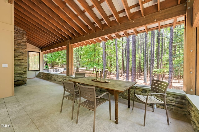 view of patio / terrace featuring outdoor dining space
