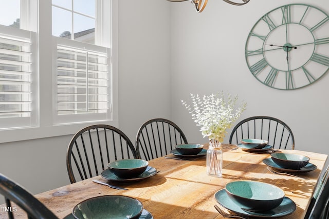 view of dining room